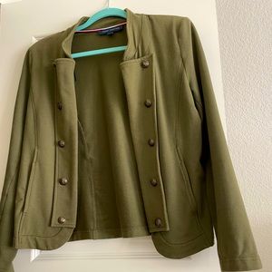 Tommy Hilfiger jacket in olive green- very good condition.